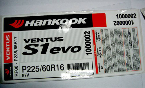 輪胎(tai)标簽(qian)